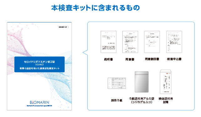 本検査キットに含まれるもの